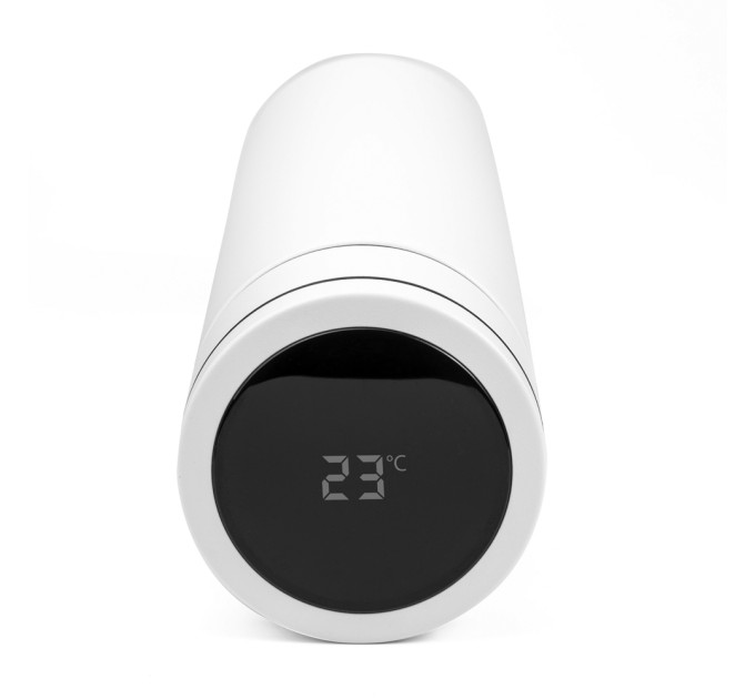 Смарт Термос D8, ТМ FX Concept з LED екраном, датчиком температури і змінною батарейкою CR2032, 500 мл, Білий