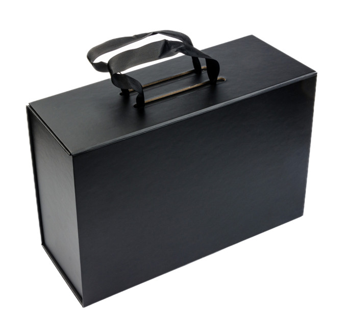Подарункова коробка Gift Box Unlimited S1 Black 31 х 20,5 х 11 см на магнітах з ручками, Чорна