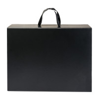 Подарункова коробка Gift Box Unlimited S2 Black 38 х 28,5 х 13,5 см на магнітах з ручками, Чорна