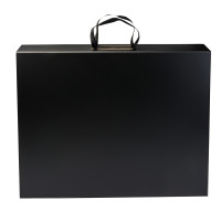 Подарункова коробка Gift Box Unlimited S3 Black 48 х 38 х 7,5 см на магнітах з ручками, Чорна