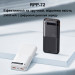 Портативный внешний аккумулятор REMAX RPP-72 Piloteer Series 20000mAh PD+QC Fast Charging Power Bank(PD 20W+QC 22.5W) с быстрой зарядкой Black