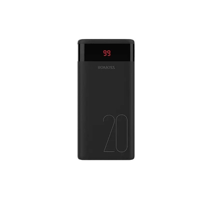 Зовнішній акумулятор Romoss 20000mAh Ares20 Black