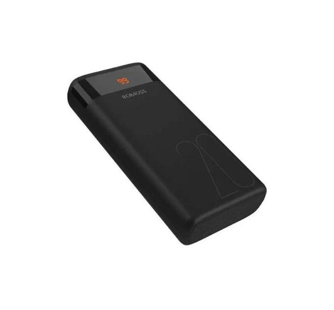 Зовнішній акумулятор Romoss 20000mAh Ares20 Black