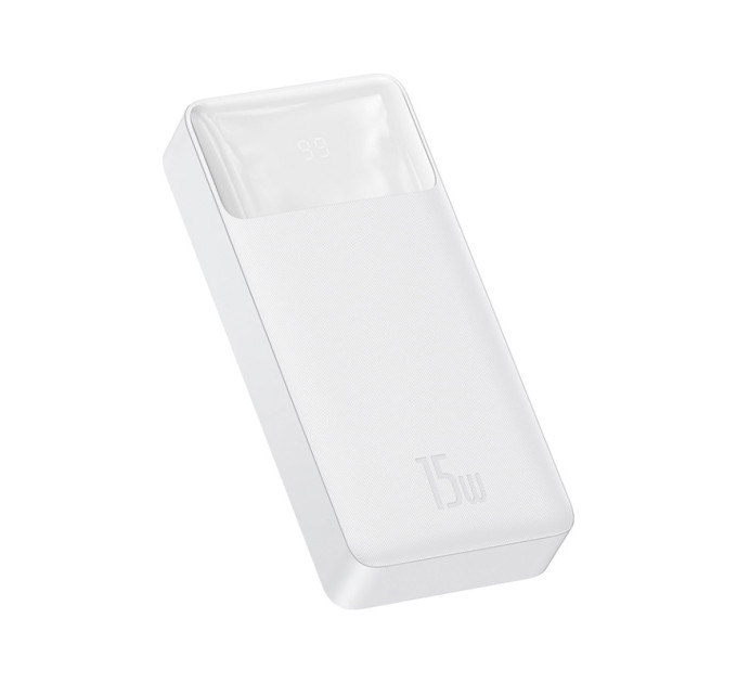 Зовнішній акумулятор Power Bank Baseus Bipow 20000 mAh 15 W White