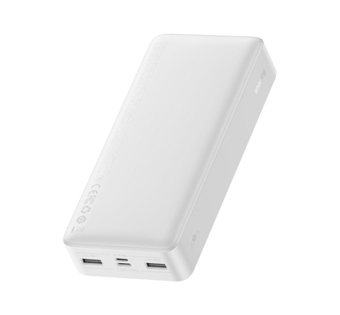 Зовнішній акумулятор Power Bank Baseus Bipow 20000 mAh 15 W White