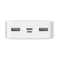 Зовнішній акумулятор Power Bank Baseus Bipow 20000 mAh 15 W White