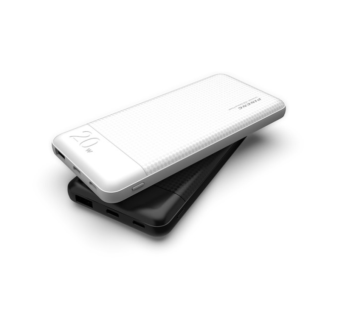 Зовнішній акумулятор Power Bank Pineng PN-852 PD 10000mAh QC 3.0 + 20W PD Fast Charging Power Bank, White