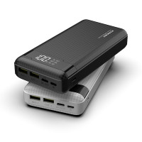 Зовнішній акумулятор Power Bank Pineng PN-861 PD Type-C PD + QC 20W Fast Charge 20000 mAh Quick Charge 3.0 Black