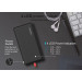 Зовнішній акумулятор Power Bank Pineng PN-851 із вбудованим кабелем, 10000 mAh Black