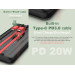 Зовнішній акумулятор Power Bank Pineng PN-852 PD 10000mAh QC 3.0 + 20W PD Fast Charging Power Bank, Black