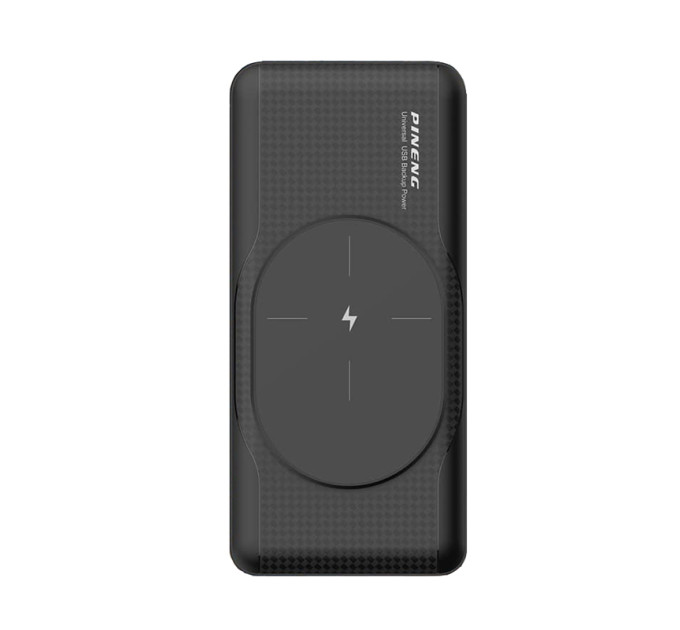 Зовнішній акумулятор Power Bank Pineng PN-853 PD 20W PD 3.0/QC3.0 Quick Charge, 15W Fast Wireless Charging 10000mAh Black