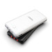 Зовнішній акумулятор Power Bank Pineng PN-857 із вбудованим Micro USB/Lightning/Type-C/USB кабелем, 10000 mAh White(Gray cable)