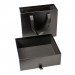 Подарункова коробка Primo Black 23 х 20 х 8,5 см з ручками, Чорна