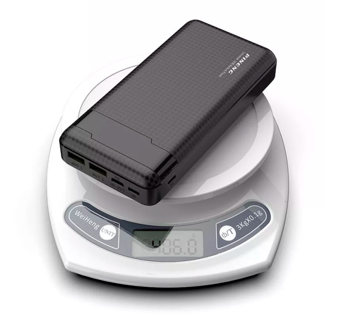 Зовнішній акумулятор Power Bank Pineng PN-861 PD Type-C PD + QC 20W Fast Charge 20000 mAh Quick Charge 3.0 Black