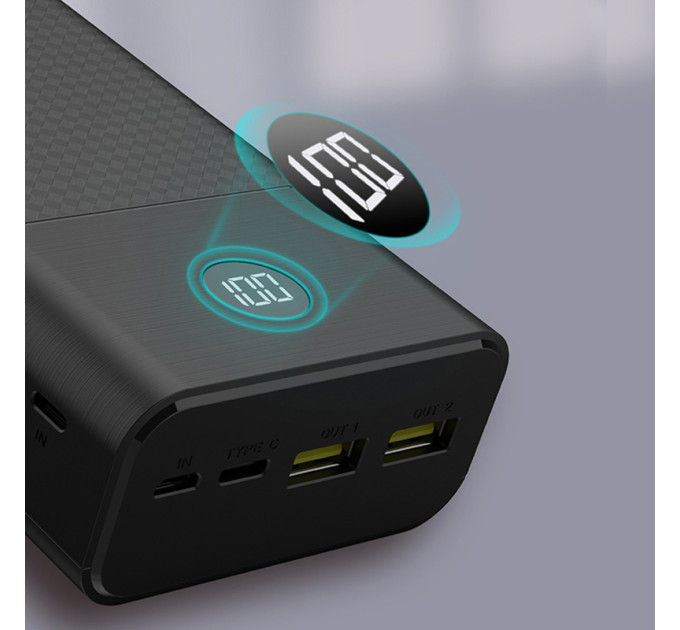 Зовнішній акумулятор Power Bank Pineng PN-899 PD 30000 mAh White