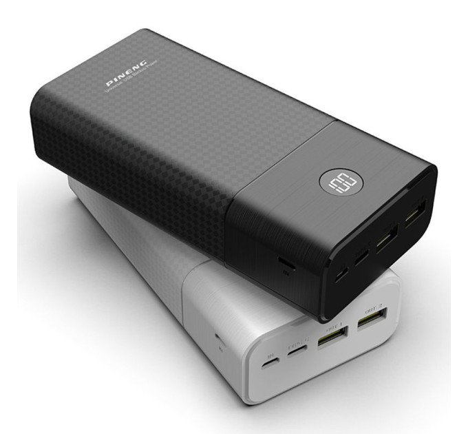 Зовнішній акумулятор Power Bank Pineng PN-899 PD 30000 mAh White