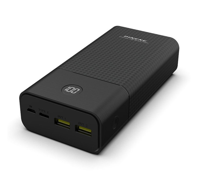 Внешний аккумулятор Power Bank Pineng PN-899 PD 30000 mAh Black
