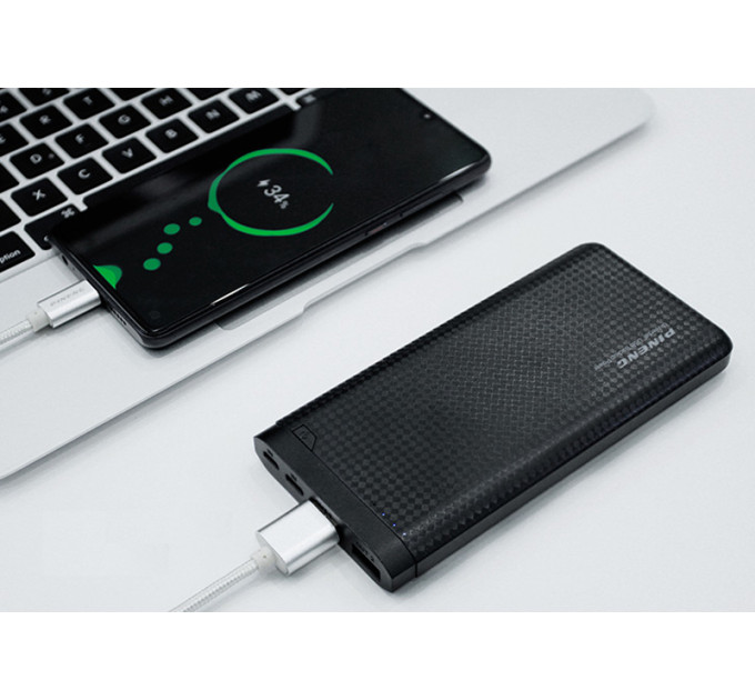 Зовнішній акумулятор Power Bank Pineng PN-931 10000 mAh Black
