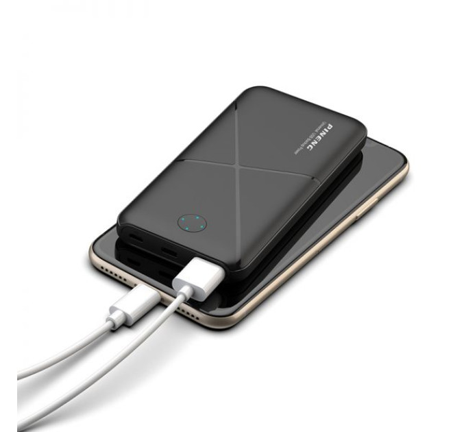 Зовнішній акумулятор Power Bank Pineng PN-973 10000 mAh White