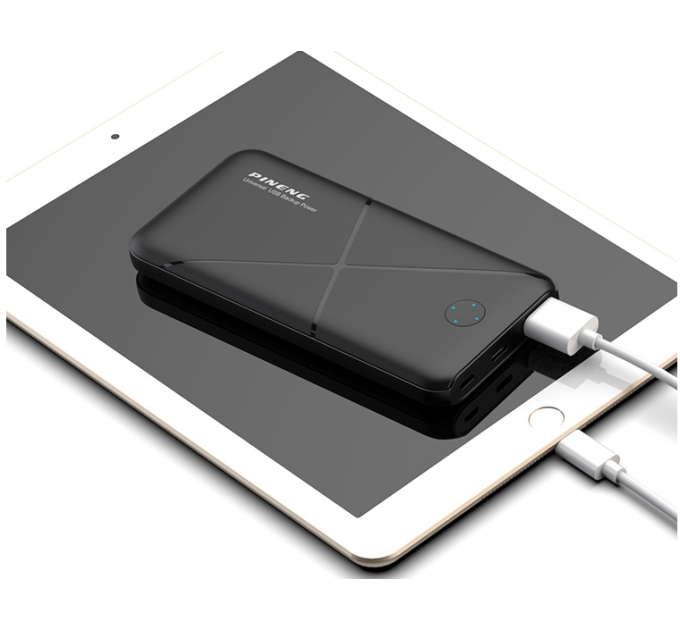 Зовнішній акумулятор Power Bank Pineng PN-973 10000 mAh White