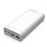 Зовнішній акумулятор Power Bank Pineng PN-932 20000 mAh White