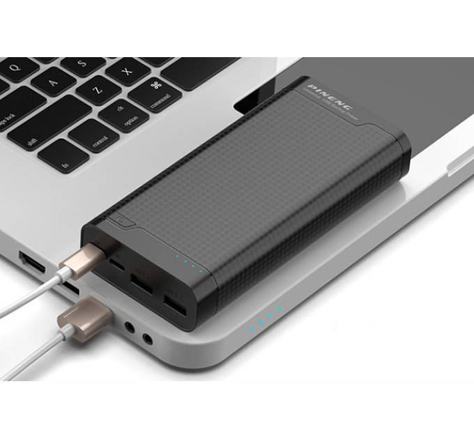 Зовнішній акумулятор Power Bank Pineng PN-932 20000 mAh Black