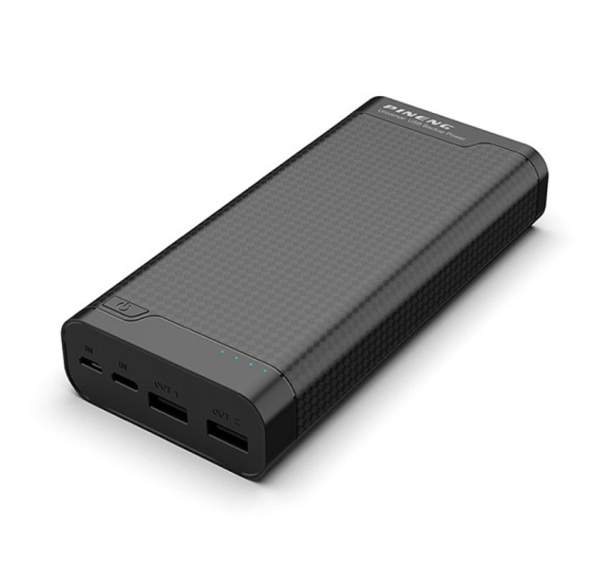 Зовнішній акумулятор Power Bank Pineng PN-932 20000 mAh Black