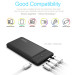 Зовнішній акумулятор Power Bank Pineng PN-936 10000 mAh 3 Input & 2 Output Black