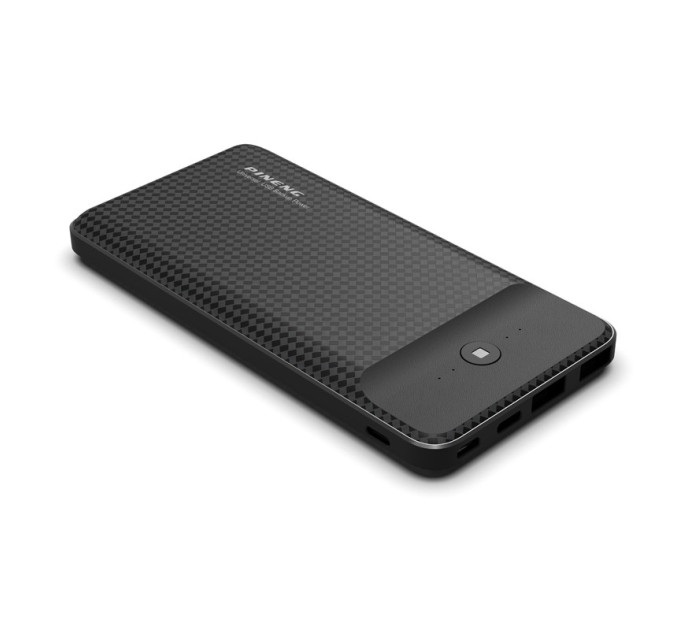 Зовнішній акумулятор Power Bank Pineng PN-936 10000 mAh 3 Input & 2 Output Black